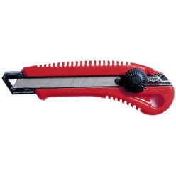 nt cutter l 550 p boitier en plastique lame 18 mm rouge