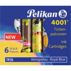 pelikan cartouches d encre tpf6 bleu royal