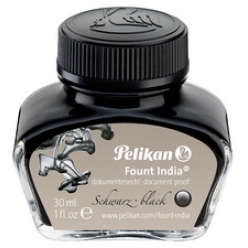 pelikan encre fount india noir dans un flacon en verre