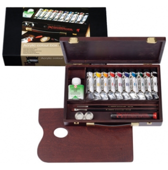 coffret traditionnel rembrandt couleurs acryliques