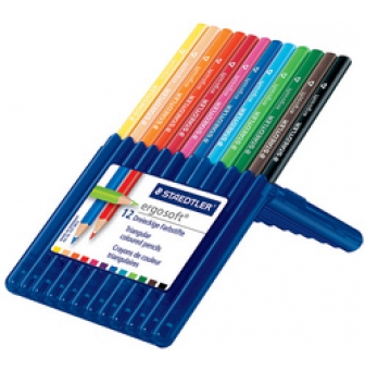 crayons de couleur ergosoft 3 mm 12 pieces