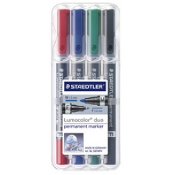 staedtler lumocolor permanent marker duo 4er etui