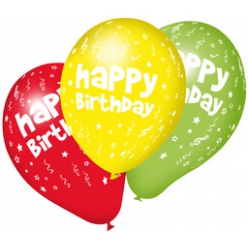 susy card luftballons happy birthday farbig sortiert