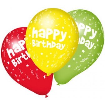 susy card luftballons happy birthday farbig sortiert