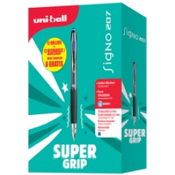 uni ball stylo roller encre gel signo 207 value pack bleu