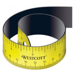 WESTCOTT Regle plate, longueur: 300 mm, flexible, magnetique