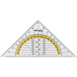 westcott geodreieck hypotenuse 140 mm transparent