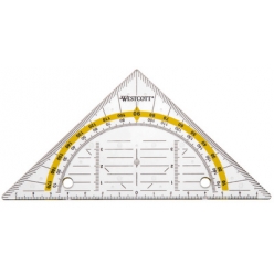 westcott geodreieck zum abheften hypotenuse 140 mm