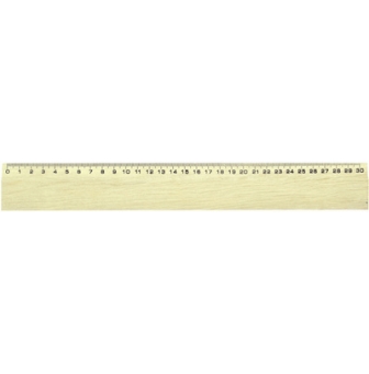 wonday regle plate en bois 300 mm sans poignee hetre
