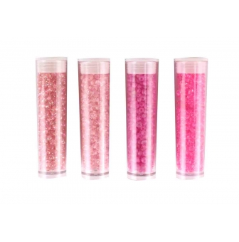 perle rocaille tubes 8 g rose 4 pieces