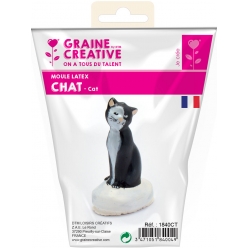 moule en latex chat