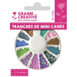 tranches de canes mini mini feuille et petale