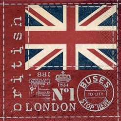 serviette drapeau anglais 20 pieces