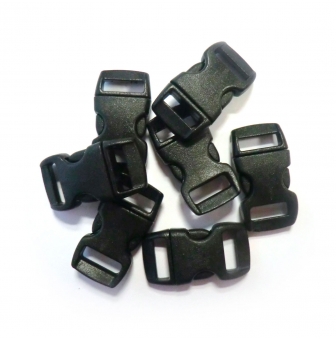 fermoirs clips plastique ideal creacord 3 x 15 cm noir x100