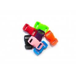 Fermoirs clips plastique (idéal Créacord) 3 x 1,5 cm Assort, x100