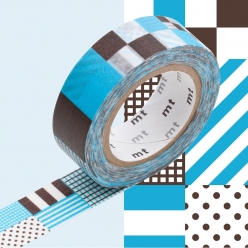 masking tape mt 15 mm raye carre rouge