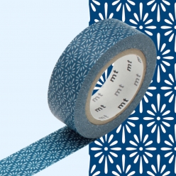 masking tape mt 15 cm fleur bleu