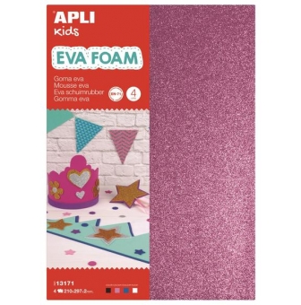 mousse eva thermoformable a4 4 feuilles pailletee 1