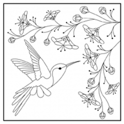 Tampon en bois Freedom colibri (GM)
