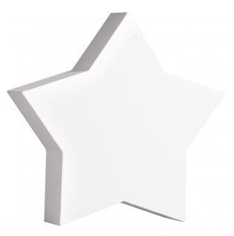 symbole en bois mdf etoile 11 cm blanc