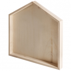 cadre en bois maison 22x24x25 cm