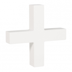 Symbole MDF + blanc 11 cm