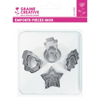 emporte pieces metal noel 12 pieces