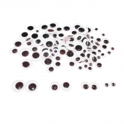yeux adhesifs noirs o7 a 15 mm 100 pieces