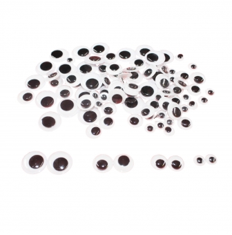 yeux adhesifs noirs o7 a 15 mm 100 pieces
