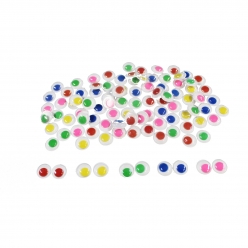 yeux mobiles adhesifs couleurs o10 mm 100 pieces
