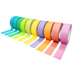 masking tape 15 cm 10 rubans raimbow pack