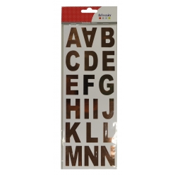 stickers alphabet cuivre