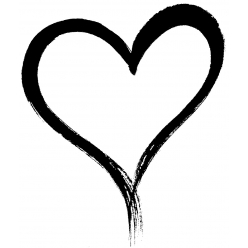 Tampon bois Artemio : petit coeur (1,5x1,5 cm)