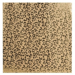 papier kraft a effet dore 30x30 cm leopard