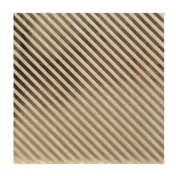 Papier Kraft à effet doré 30x30cm Stripe (rayé)