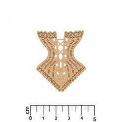 forme en bois mdf corset