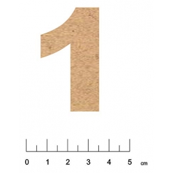chiffre en bois mdf adhesif 5 cm chiffre 1