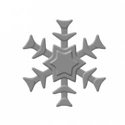 Perforatrice pour gaufrer relief Flocon de neige 3,2 cm ø