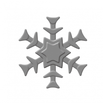 perforatrice pour gaufrer relief flocon de neige 32 cm o