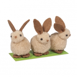 lapins duveteux 5 cm 3 pieces