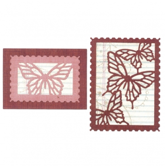die thinlits set  butterfly cards