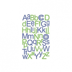 happycut pochoir de decoupe alphabet 16mm