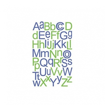happycut pochoir de decoupe alphabet 22mm
