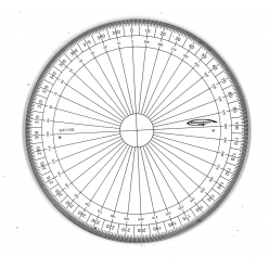 Rapporteur cercle entier 400 grades Ø 10 cm