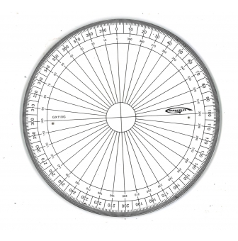 rapporteur cercle entier 400 grades o 10 cm