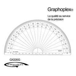 rapporteur 12 cercle grades o 20 cm