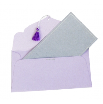 cartes papier coton pour enveloppe cadeau 19x10 cm grisargent 5 pieces