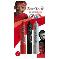 crayons maquillage sans paraben 3 sticks piratevampire