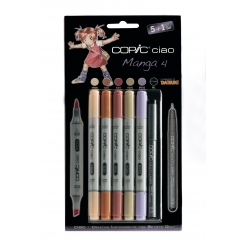 set copic ciao 51 5 couleurs manga 4 1 multiliner