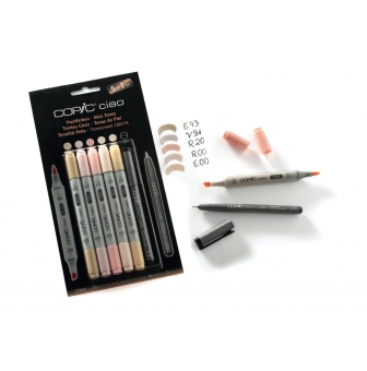 set copic ciao 51 5 teintes chairs 1 multiliner